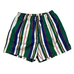 Vintage Polo Sport Ralph Lauren Striped Swim Trunks (Size M) NWT